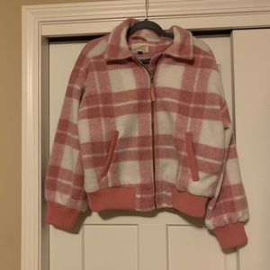 Pink Plaid Jacket